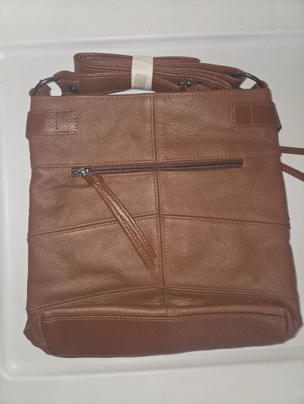 Brown Leather Messenger Bag